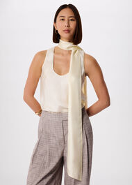Silk Scarf Vest Top