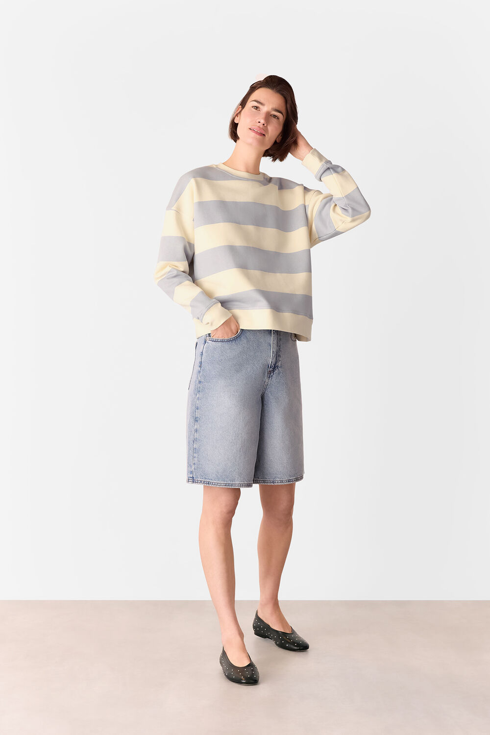 Wide Stripe Sweat