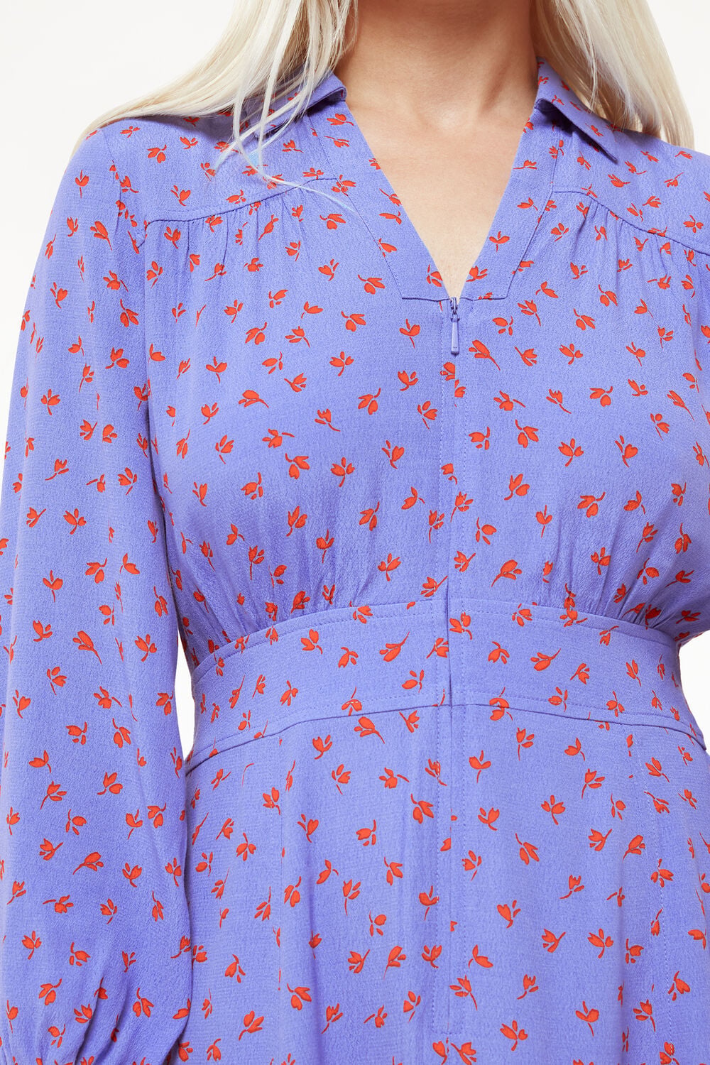 Petite Scattered Petals Print Dress