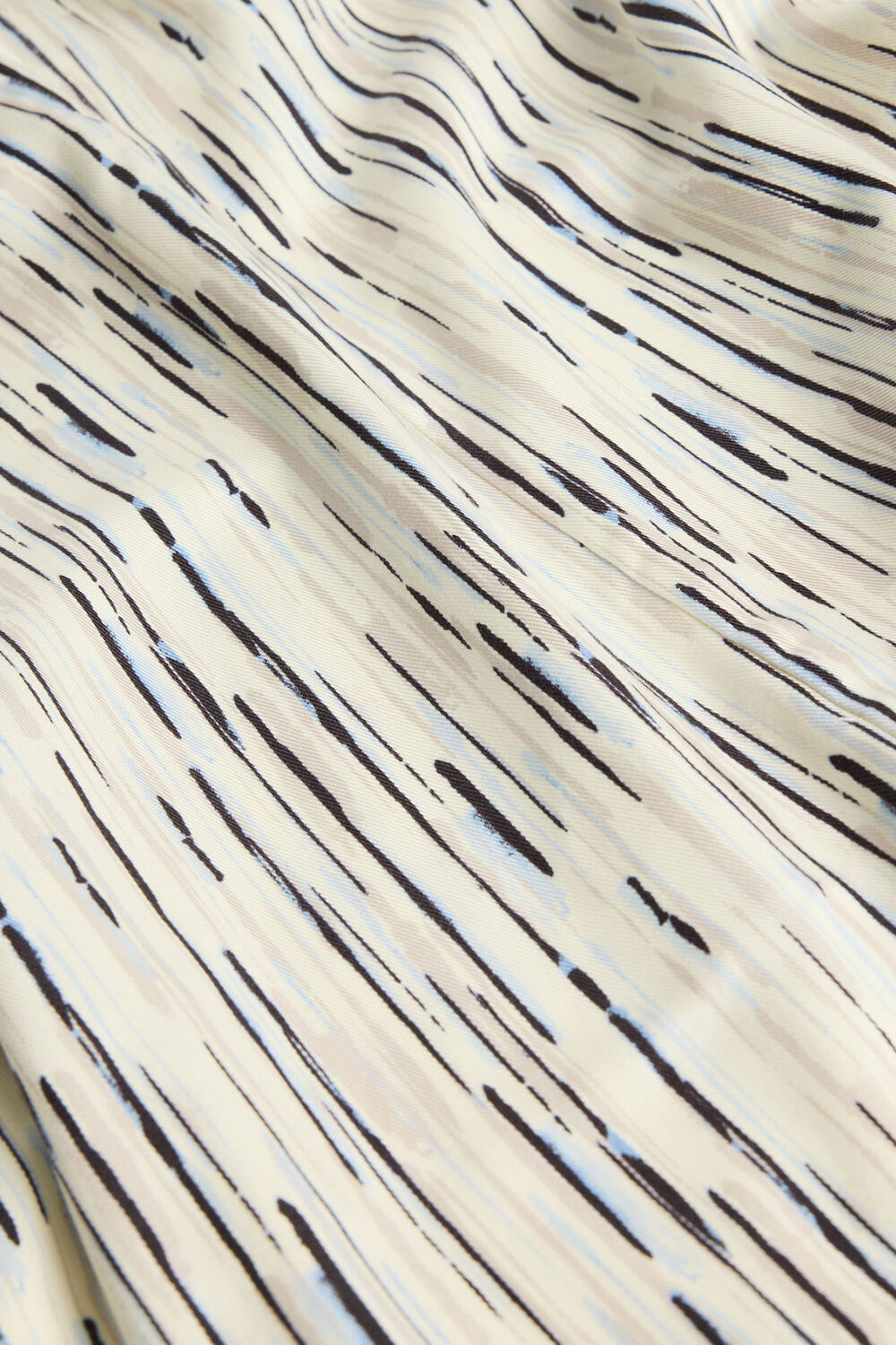 Ivory Abstract Stripe Short Dress