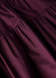 Tier Hem Cotton Skirt