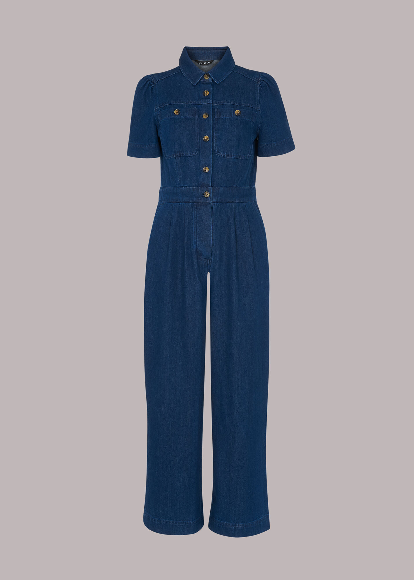 Denim Emma Denim Jumpsuit WHISTLES