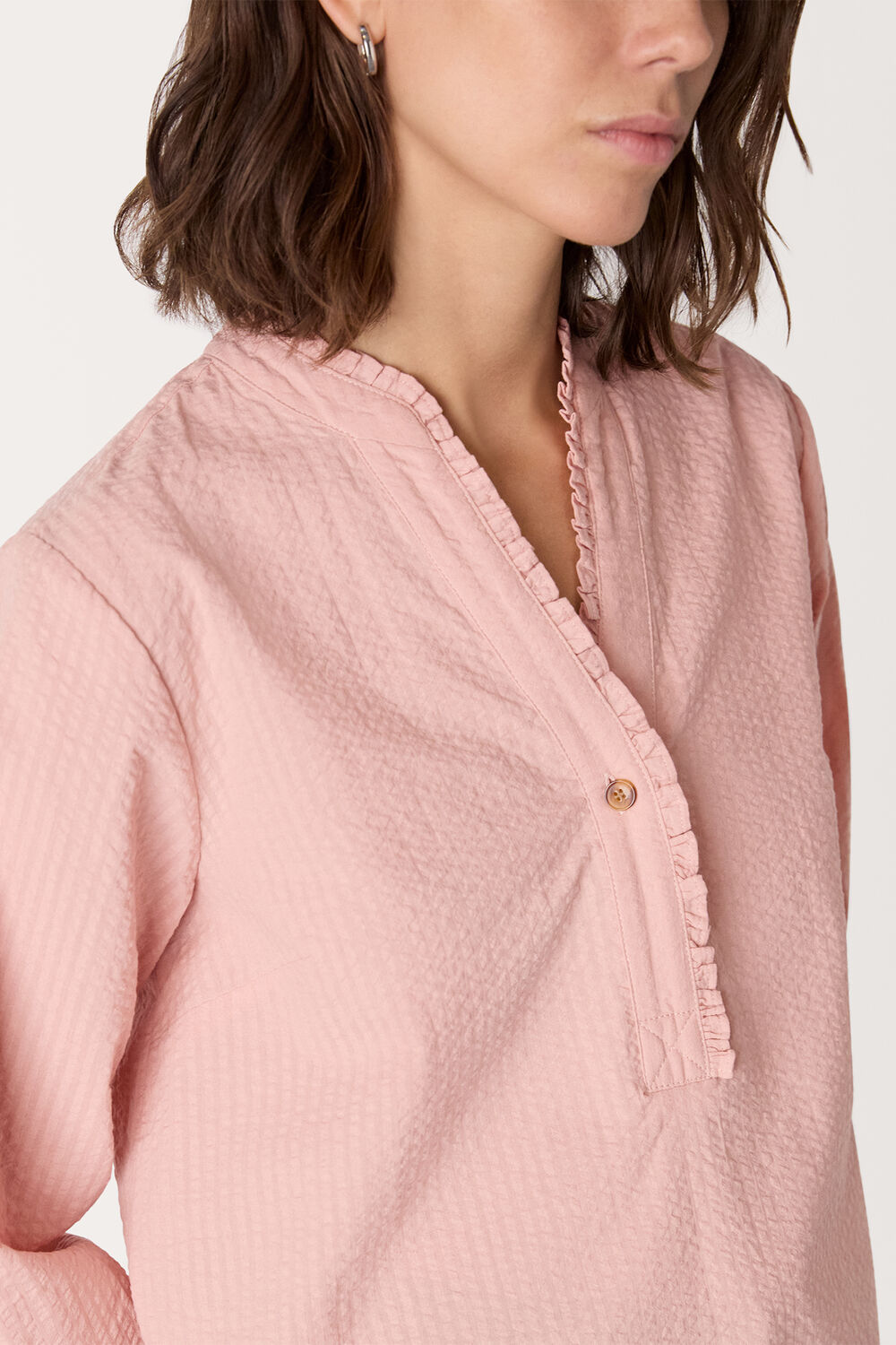 Textured Frill Shirt