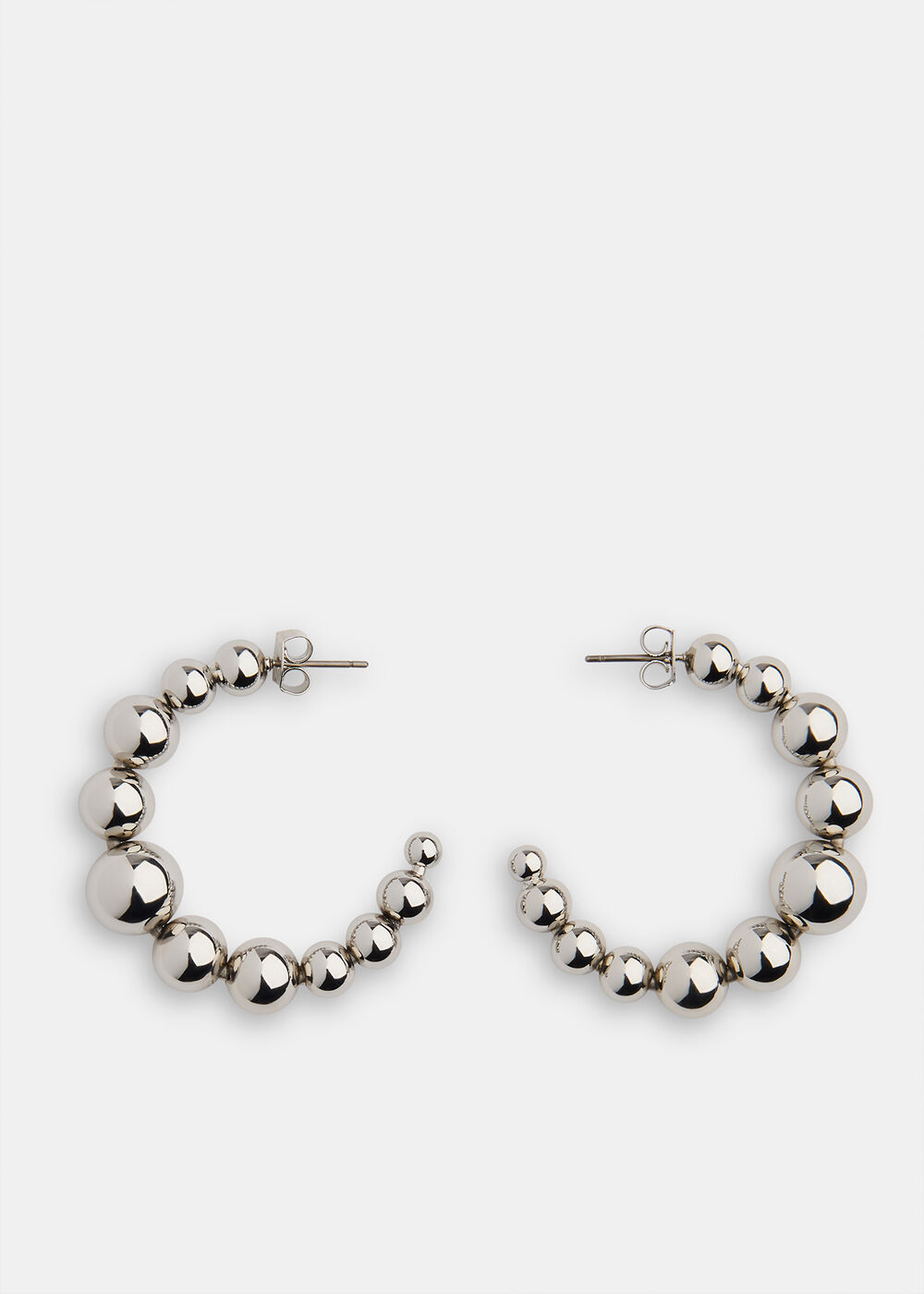 Sphere Beaded Large Hoop