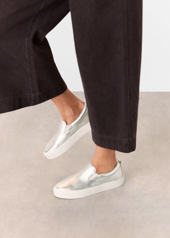 Silver Kinsley Slip On Sneaker 