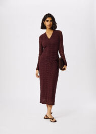 Ruched Bodice Lace Dress