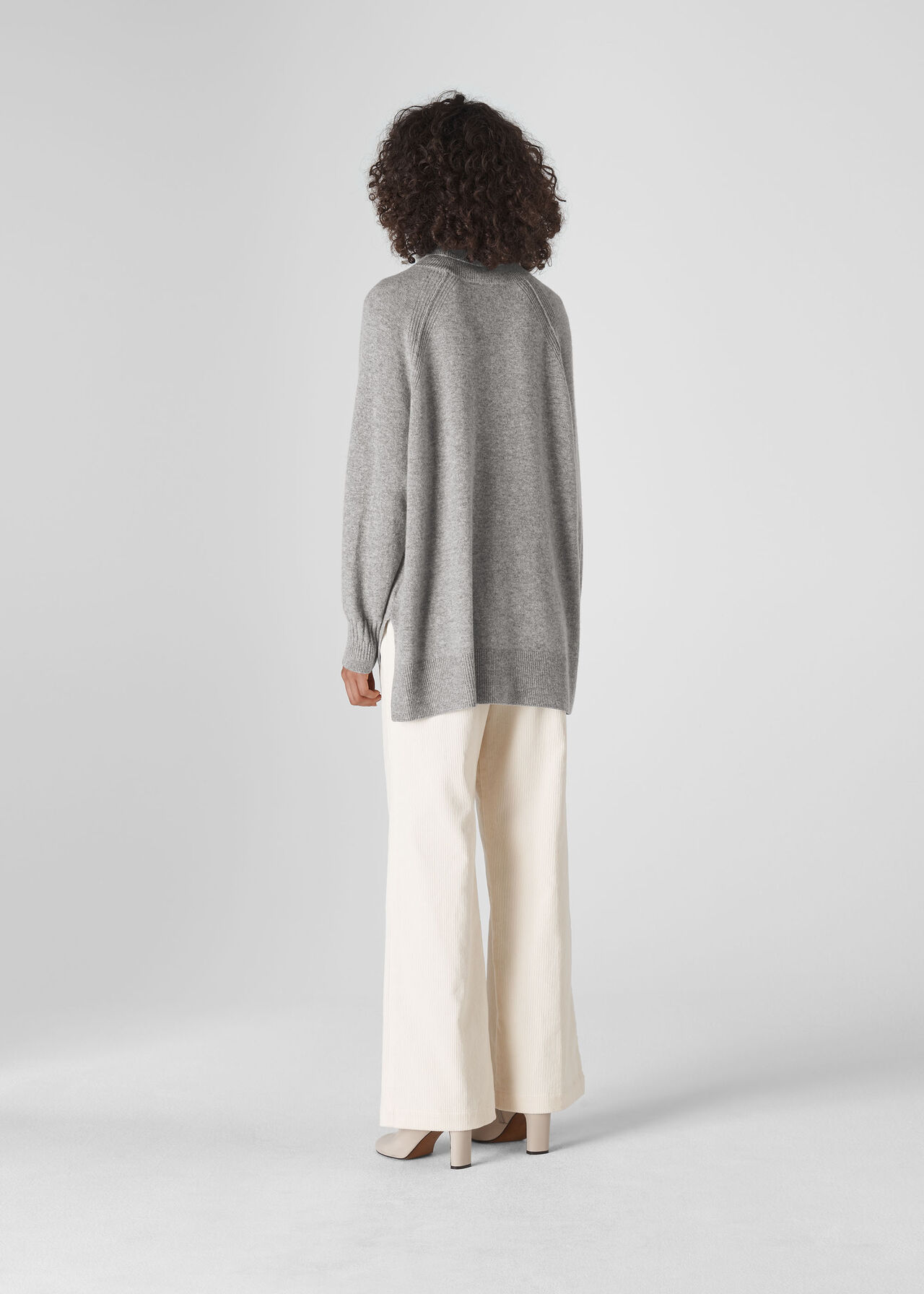 Grey Cashmere Roll Neck | WHISTLES
