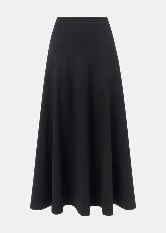 Black Ponte Full Skirt