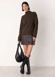 Wool Irregular Bobble Knit