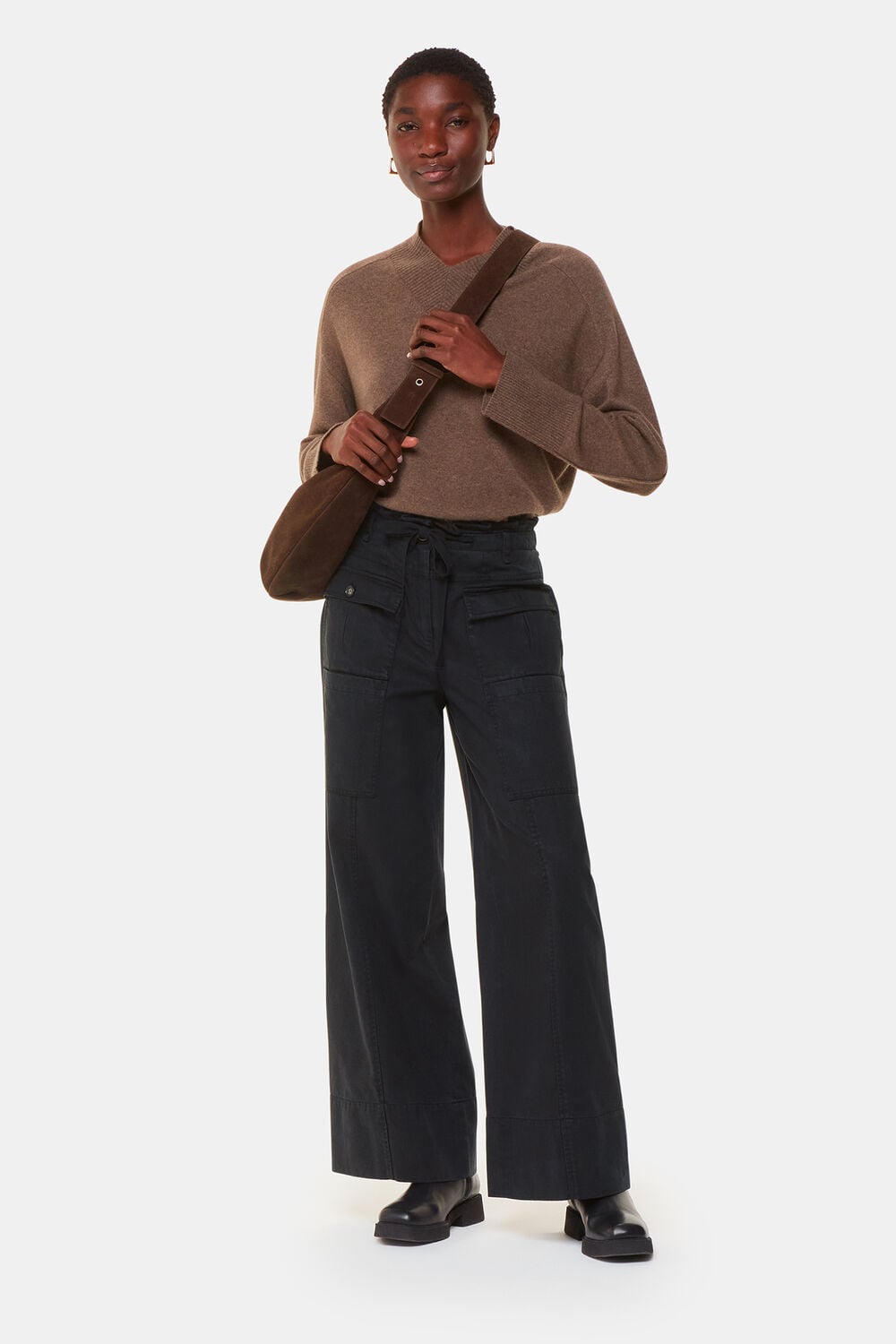 Black Charlie Drawstring Pant