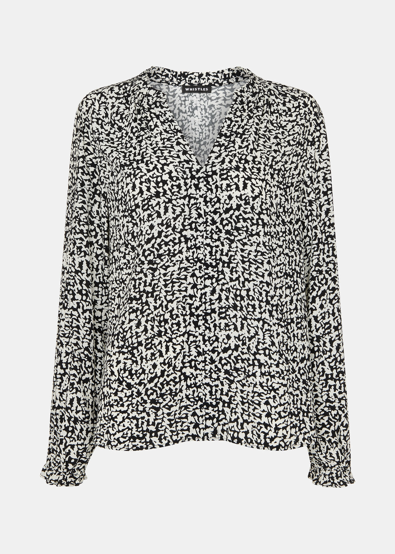 Scribble Print Blouse