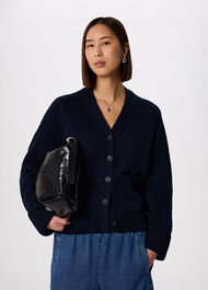 Cotton Pocket Detail Cardigan