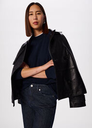 Cashmere Seam Crew Neck Knit