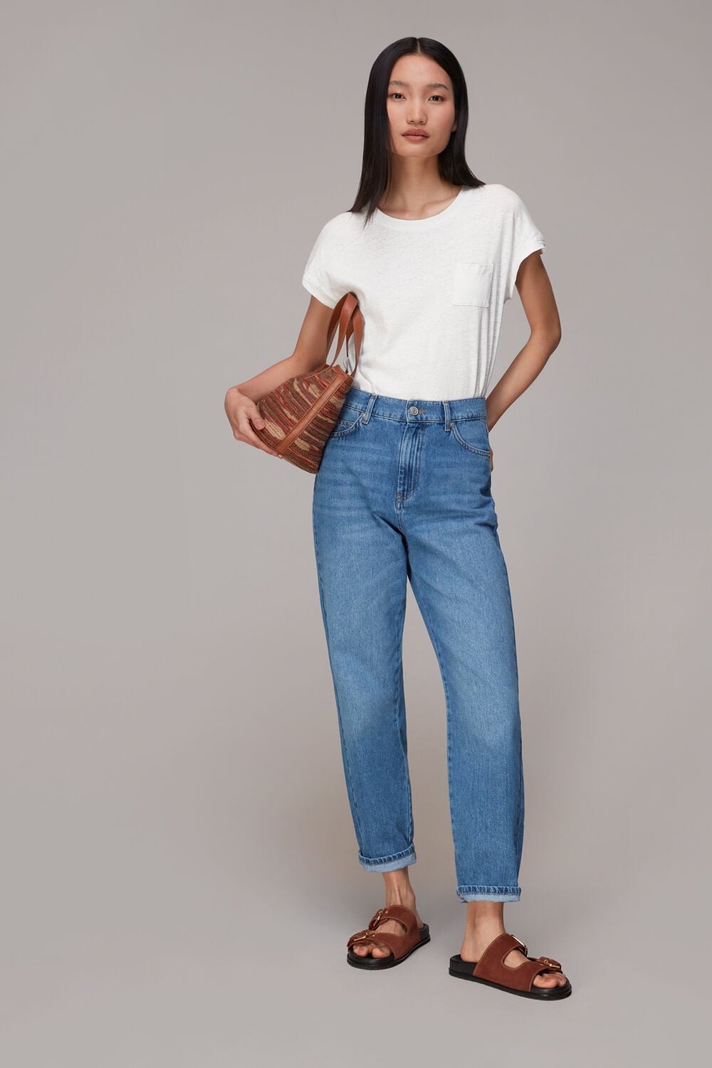 Ember Linen Mix Pocket Tee