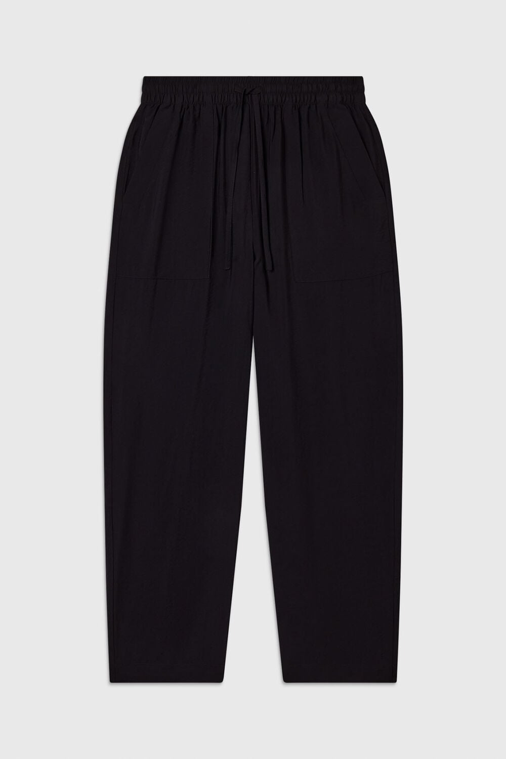 Black Petite Tie Waist Trouser