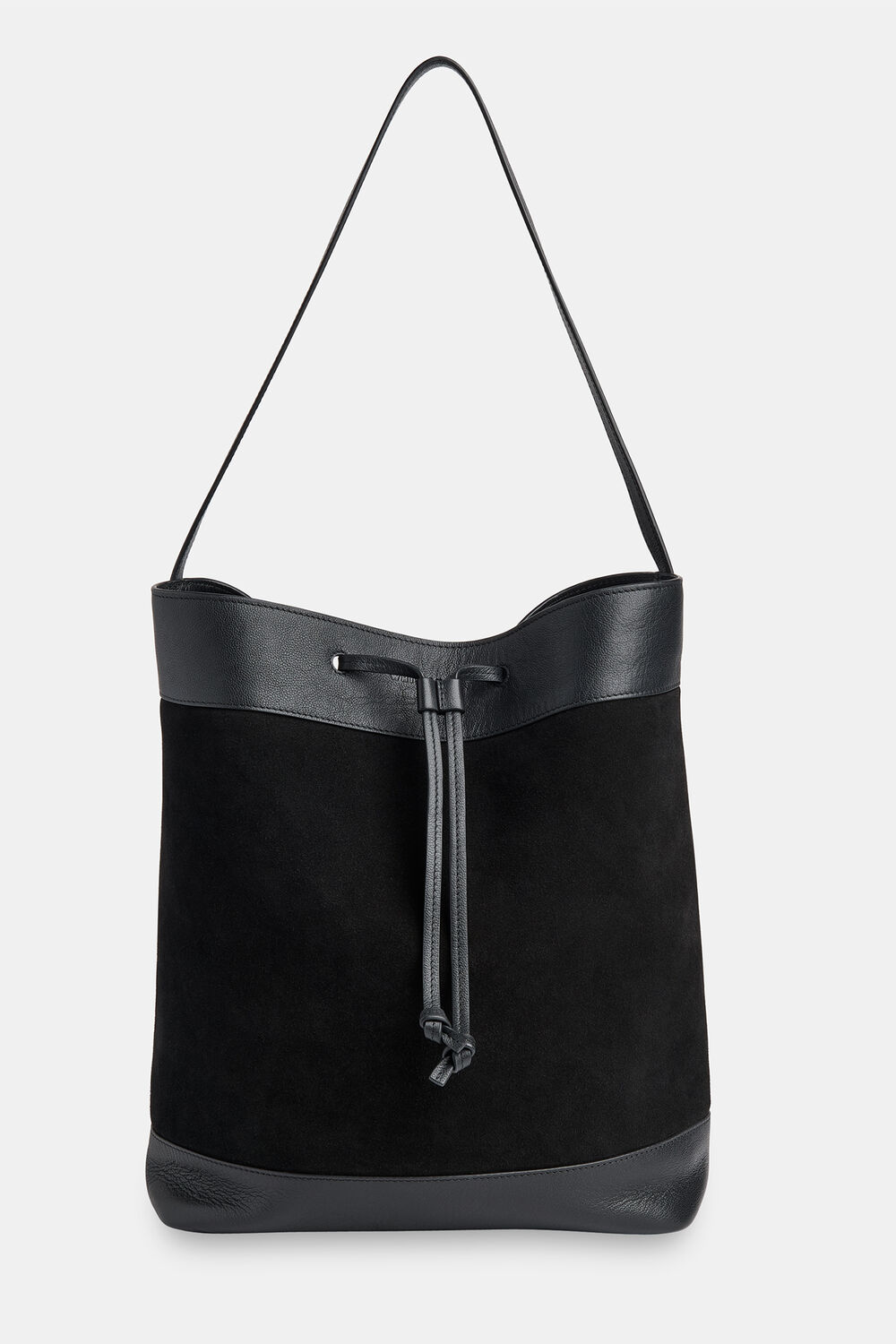 Black Sasha Suede Tote Bag