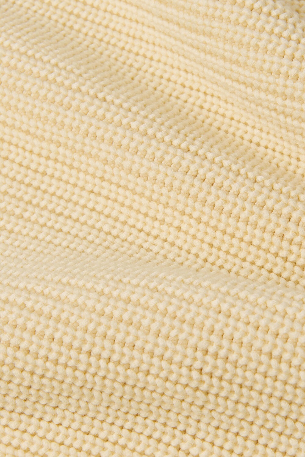 Cream Rib Cable High Neck Jumper