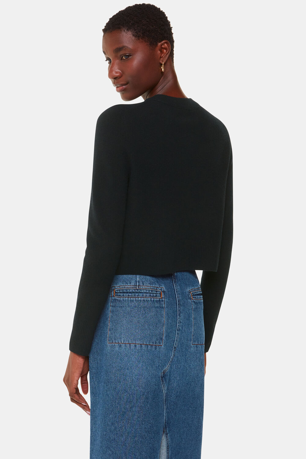 Wool Cropped Cardigan
