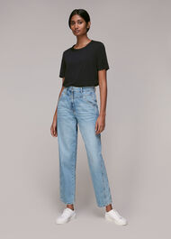 Rosa Double Trim T Shirt Black