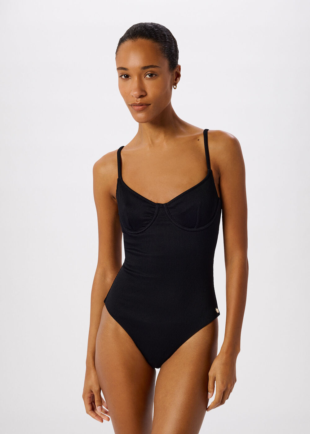 Ribbed Underwire Swimsuit