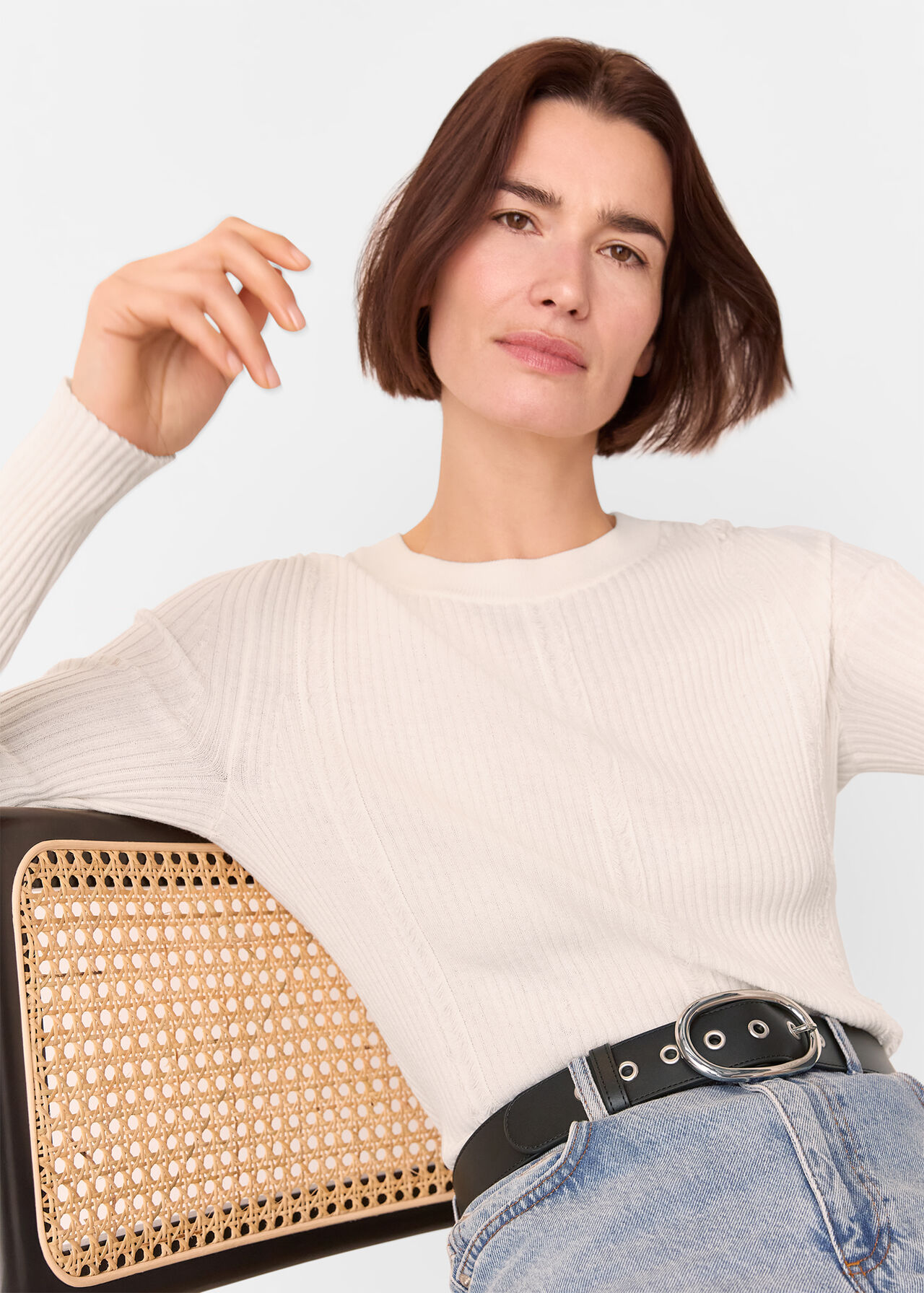 Eyelet Detail Belt