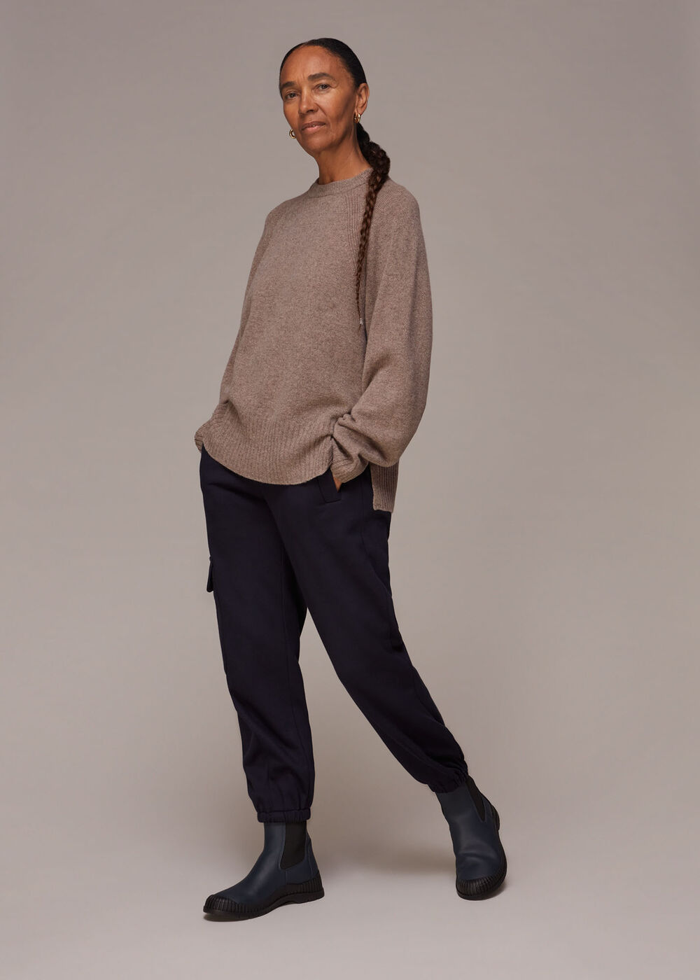 Boyfriend Crew Neck Knit
