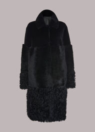 Cossma Shearling Longline Coat