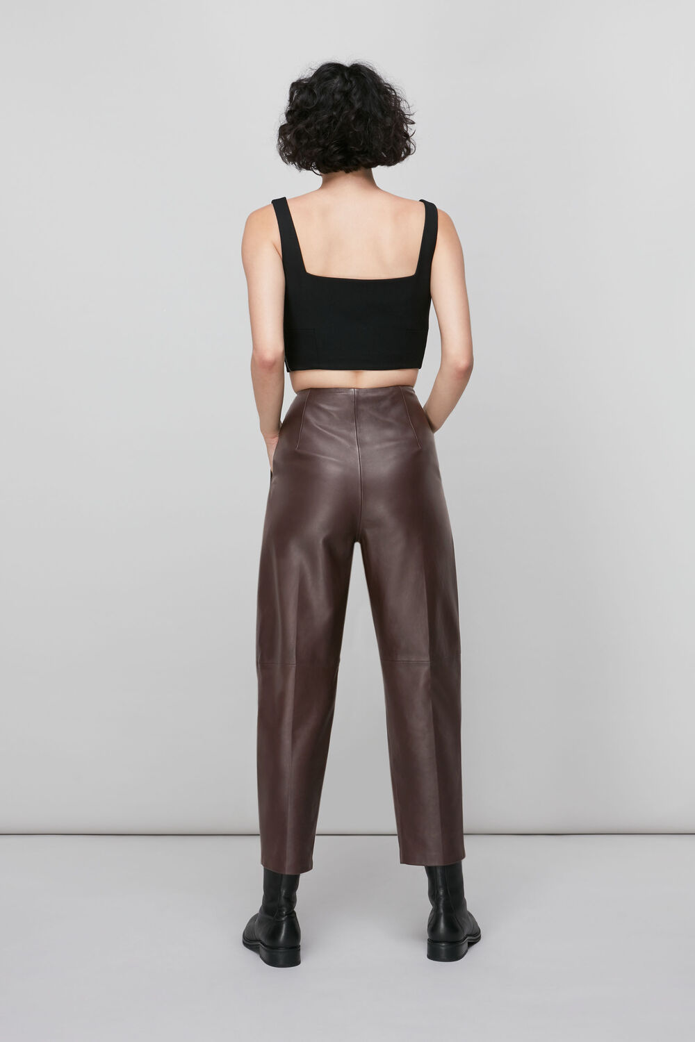 Leather Tapered Trouser