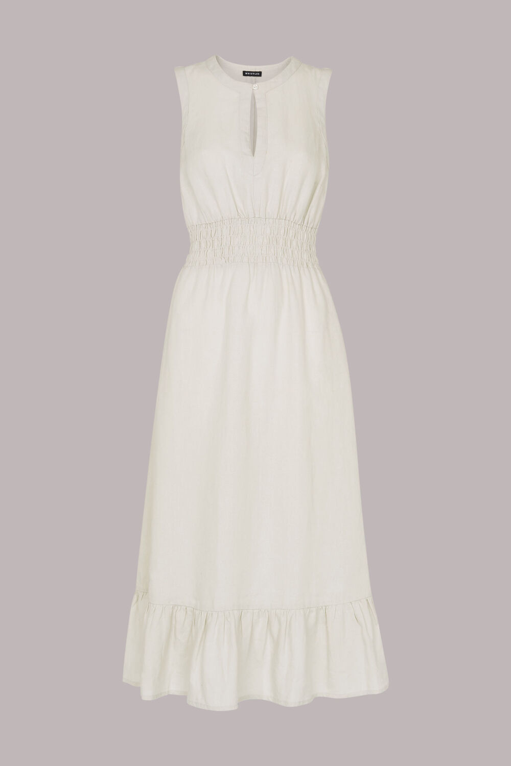 Matilda Smocked Linen Dress