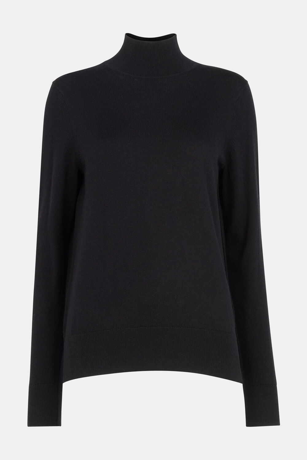 Fine Wool Mix Funnel Neck Knit