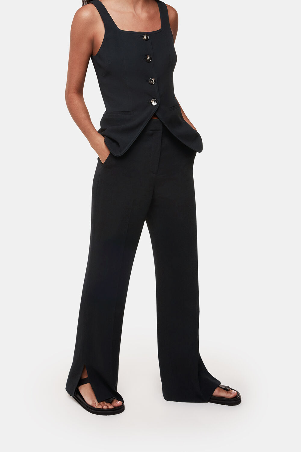Leyla Crepe Trouser