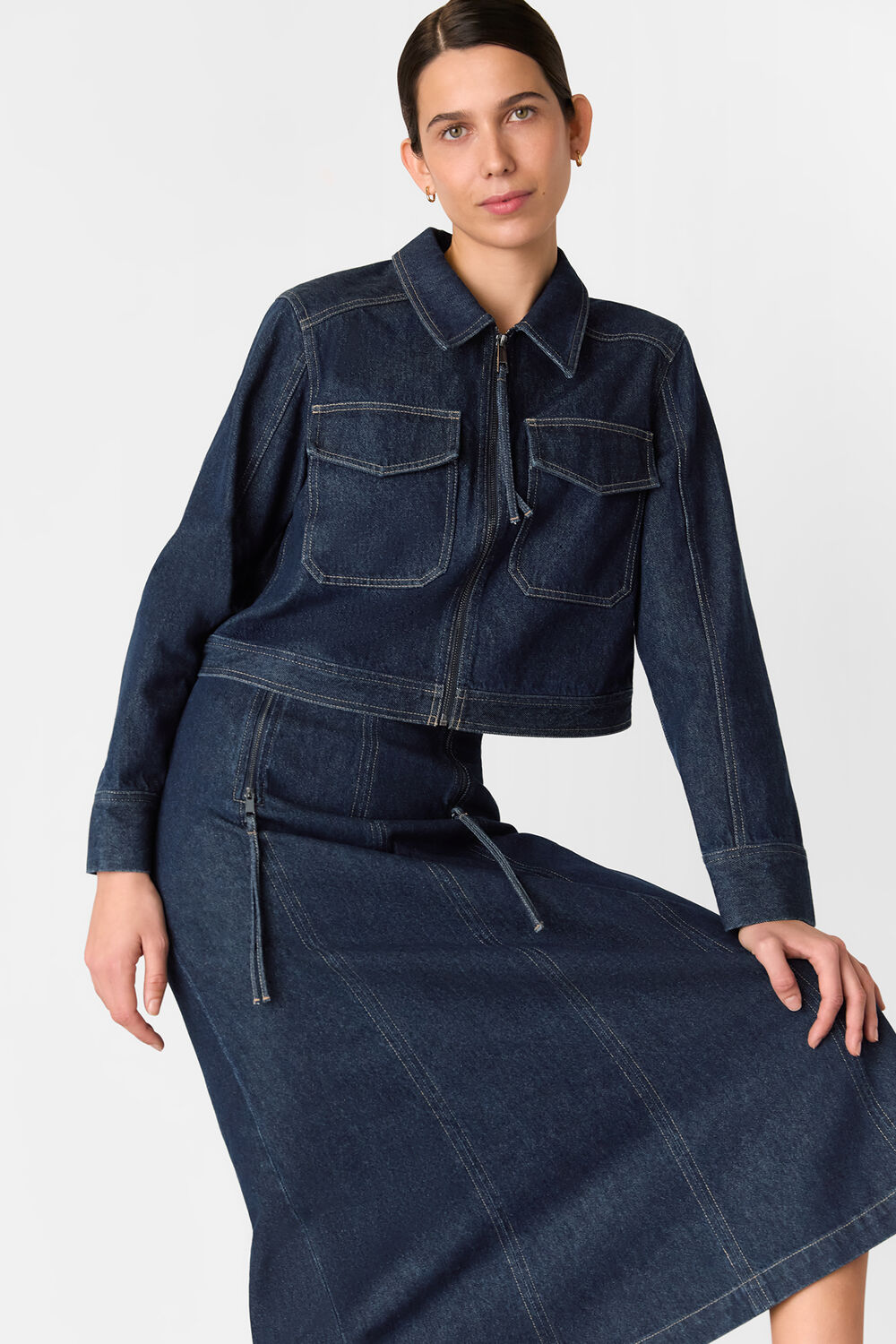 Madri Western Midi Skirt