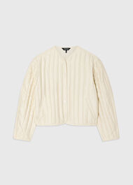 Cone Sleeve Quilted Jacket