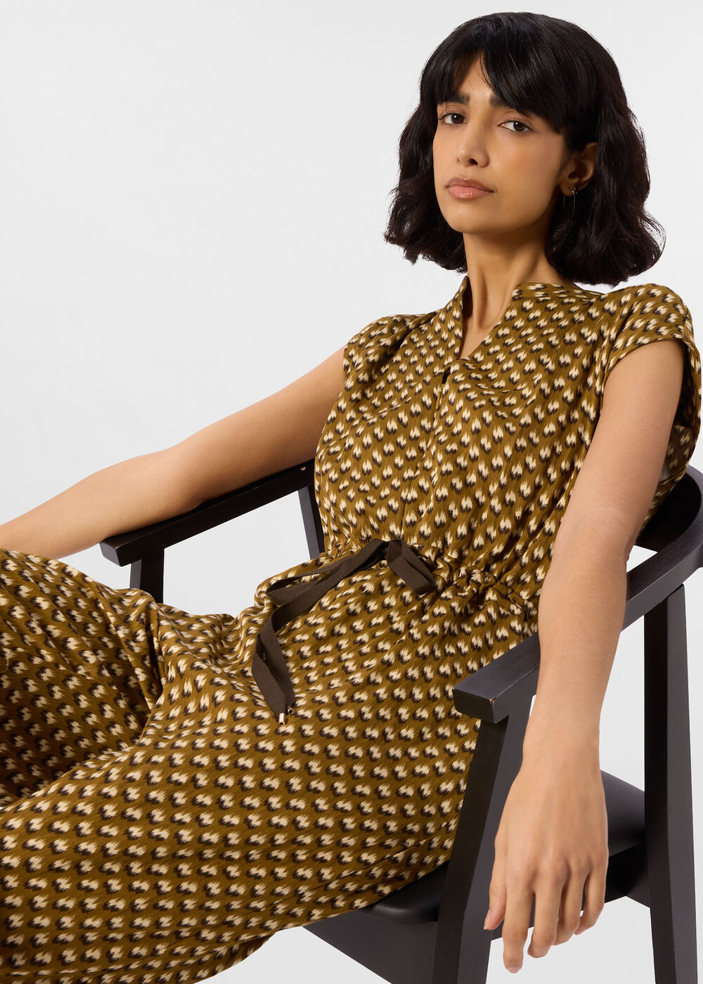 Ikat Spot Sleeveless Jumpsuit