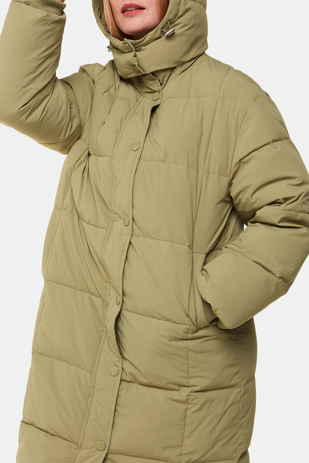 Khaki Una Puffa Coat