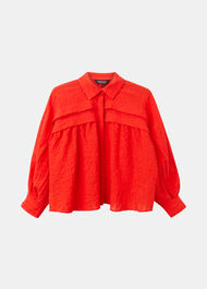 Textured Frill Detail Blouse