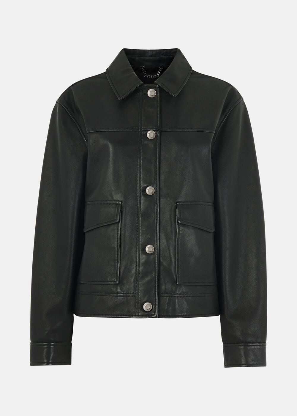 Natia Leather Western Jacket