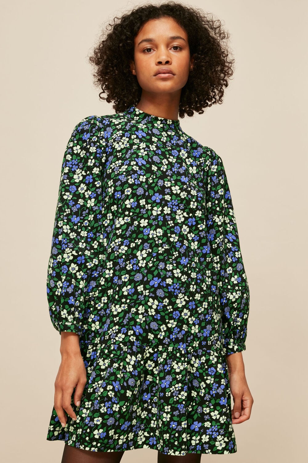 Multicolour Floral Baby Cord Dress