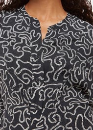 Petite Chain Print Flippy Dress