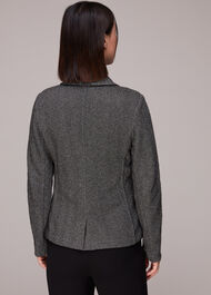 Textured Slim Jersey Jacket