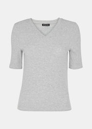 V Neck Ribbed T-Shirt