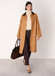 Gabriella Waxed Overcoat