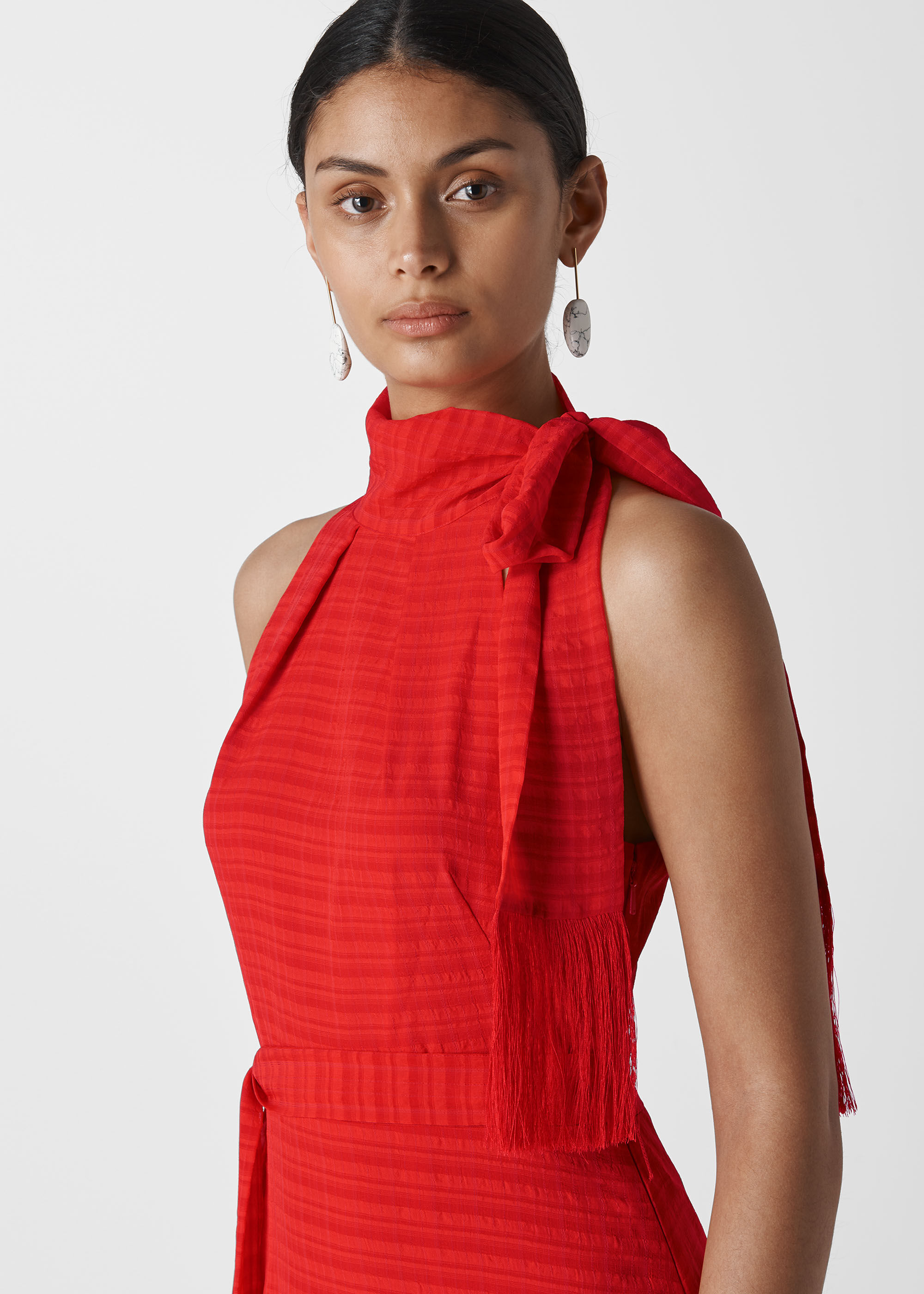 Whistles red maxi dress hot sale