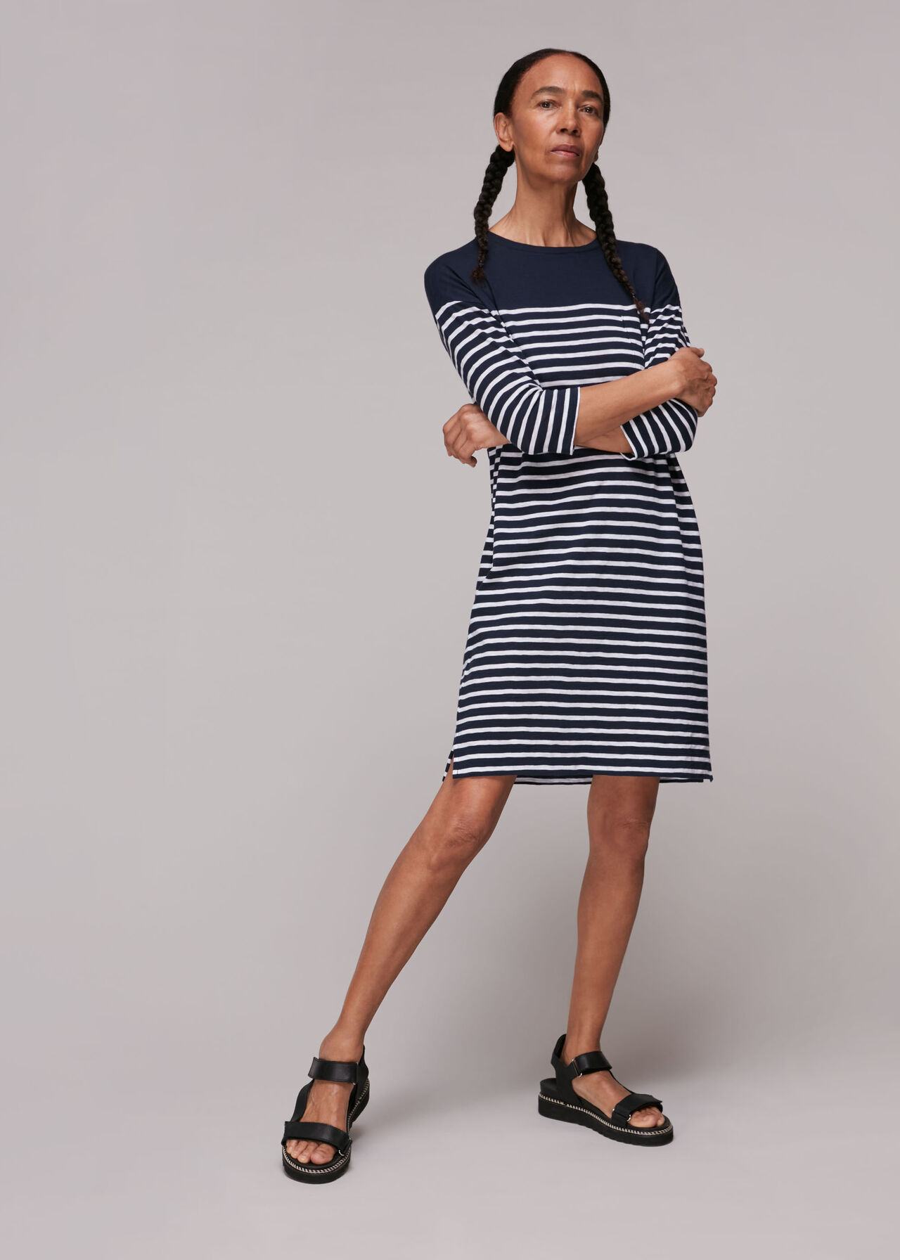Breton Stripe Pocket Dress