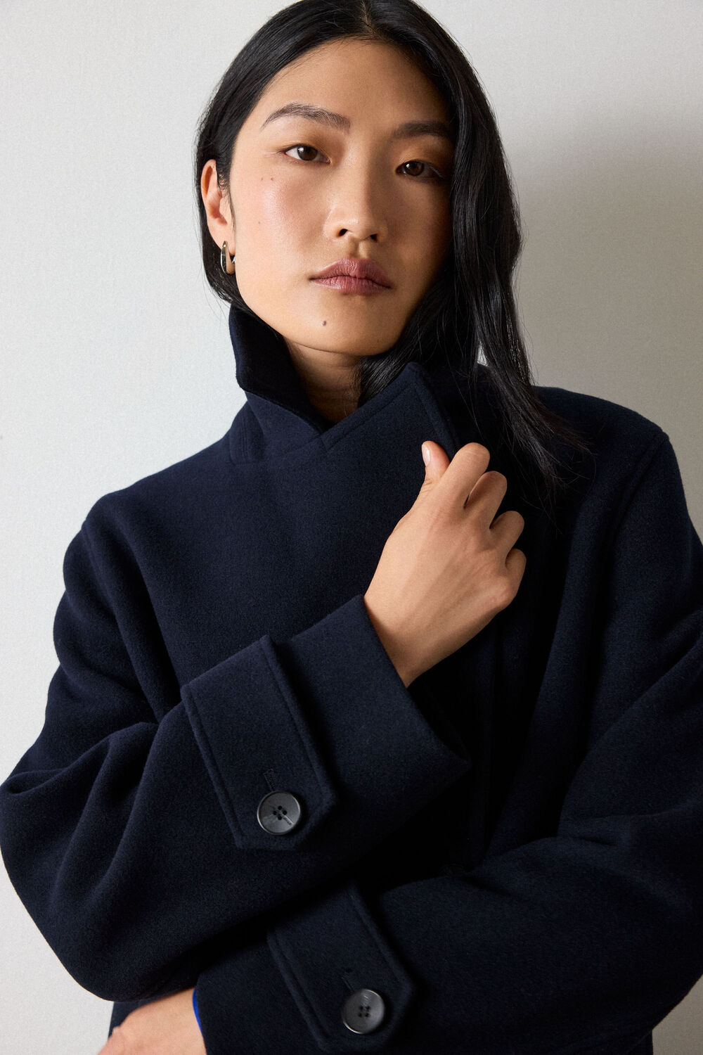 Navy Double Breasted Pea Coat
