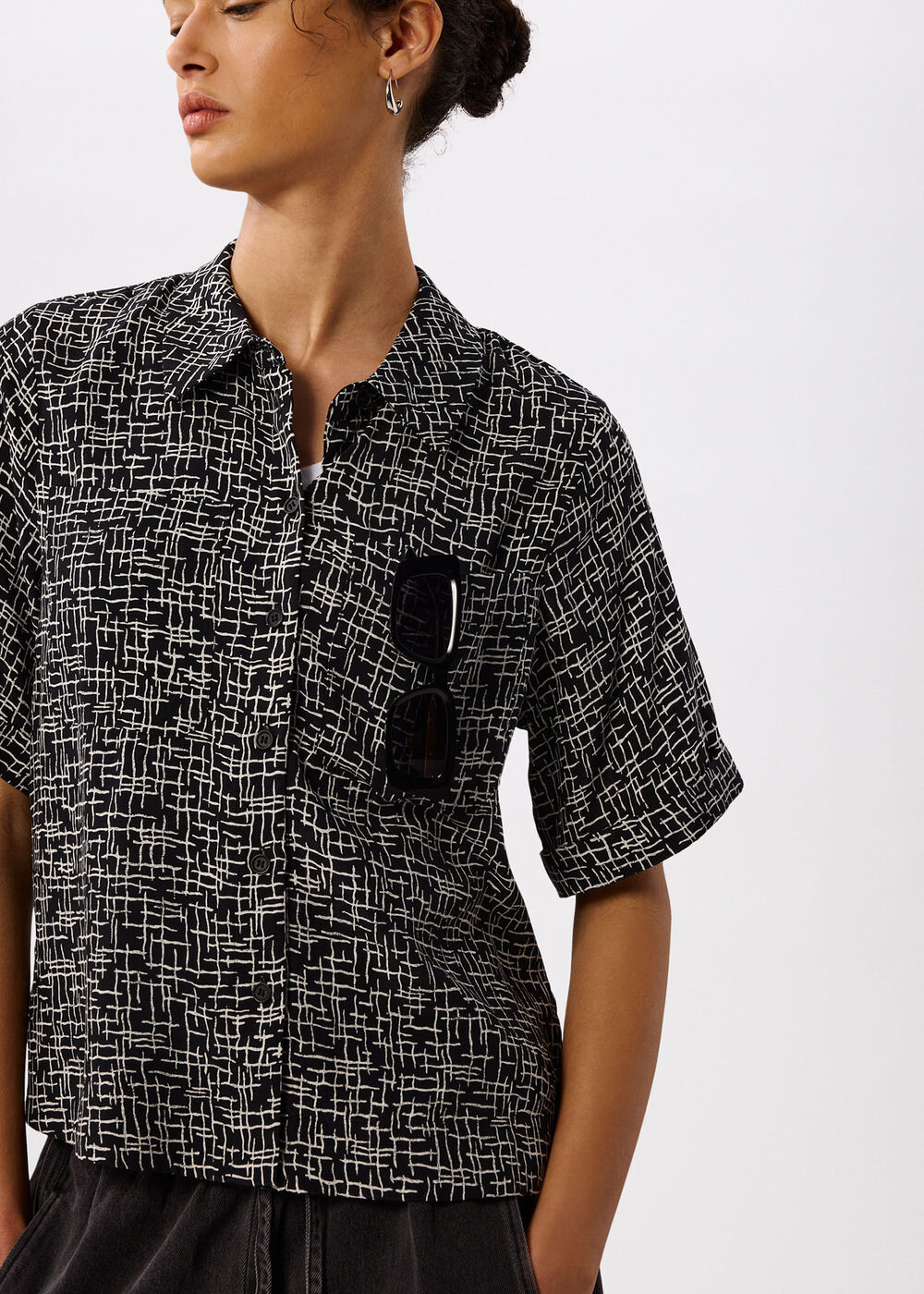 Woven Grid Shirt