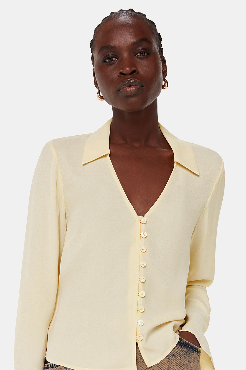 Daphne Button Front Shirt