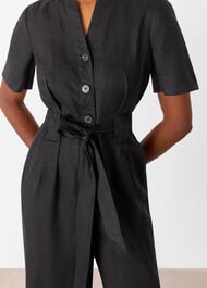 Petite Fiona Linen Button Jumpsuit
