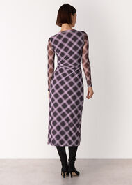 Check Mesh Dress