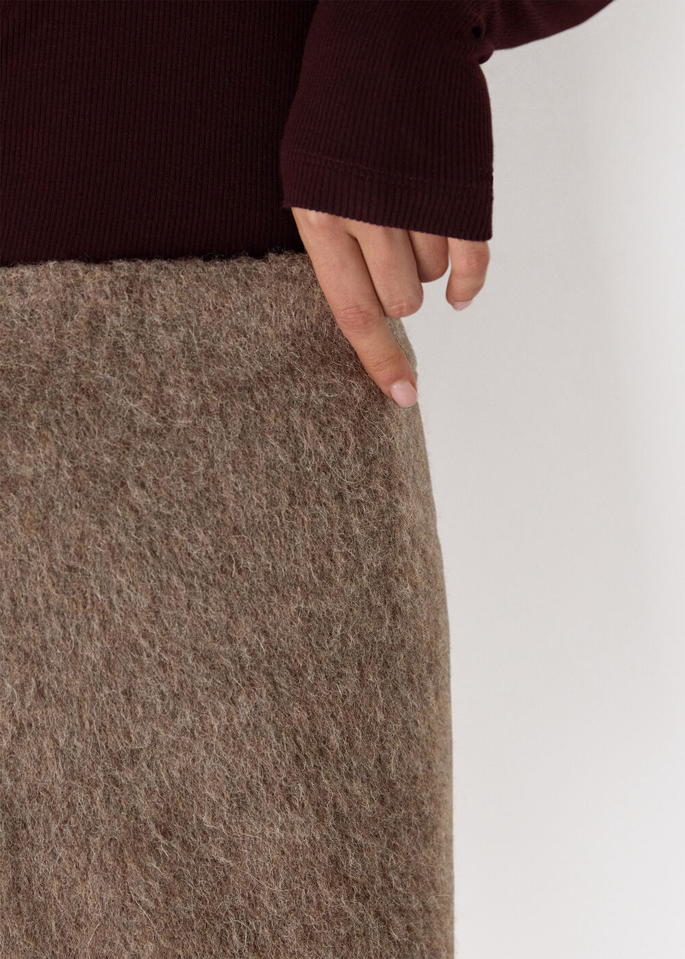 Wool Mini Skirt